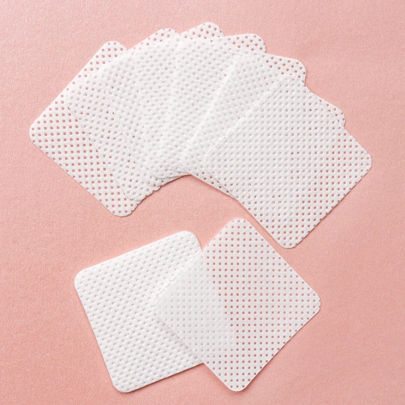 Lingettes en papier coton non pelucheux, dissolvant de colle pour cils, feuille de coton propre, tampons nettoyants pour nail Art, outils de manucure, 200 pièces