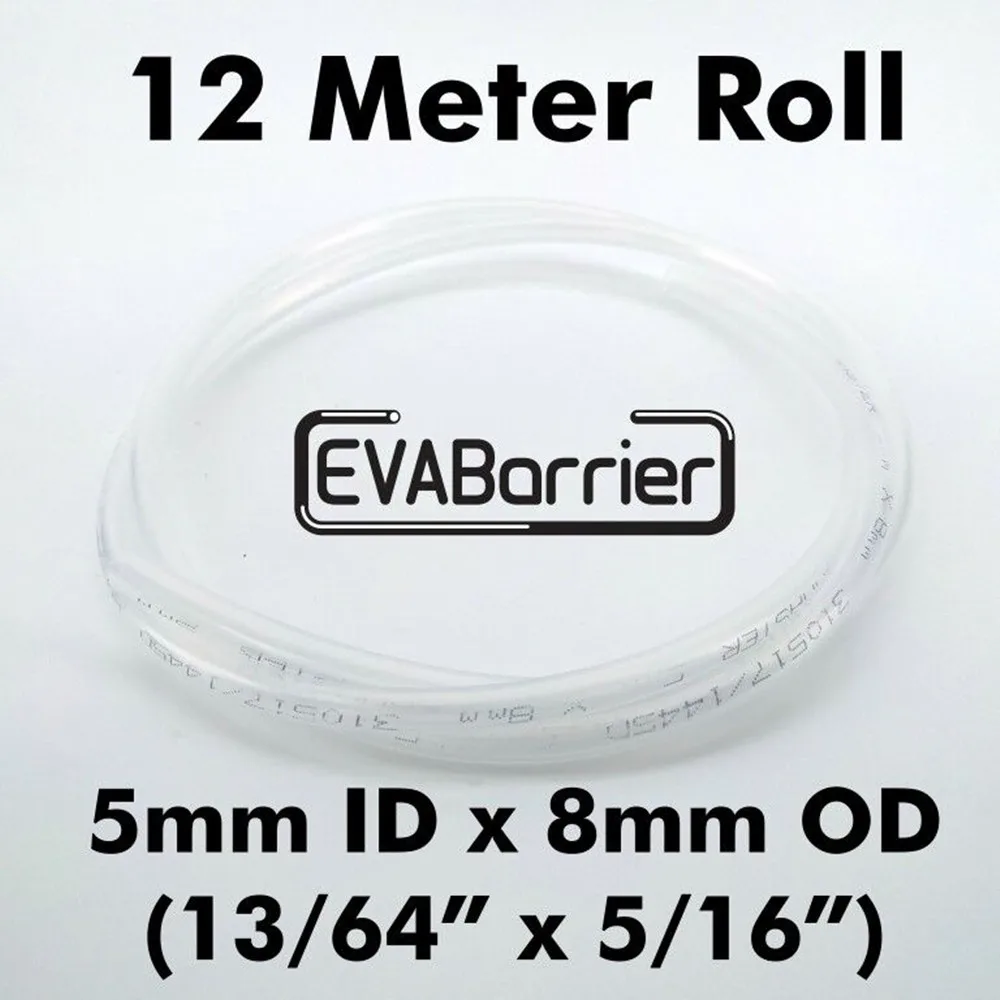 KegLand EVABarrier 5 mm (13/64) x 8 mm (5/16) doppelwandiges EVA (12 Meter Länge im Beutel) Bier-/Gasleitung selbstgebrauen