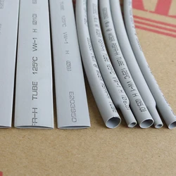 1-10Meter 2:1 Krimpen Grijze Warmte Krimpkous Φ 1 1.5 2 2.5 3 3.5 4 5Mm Tot 50Mm Polyethyleen Kabel Draad Elektrische Sleeving