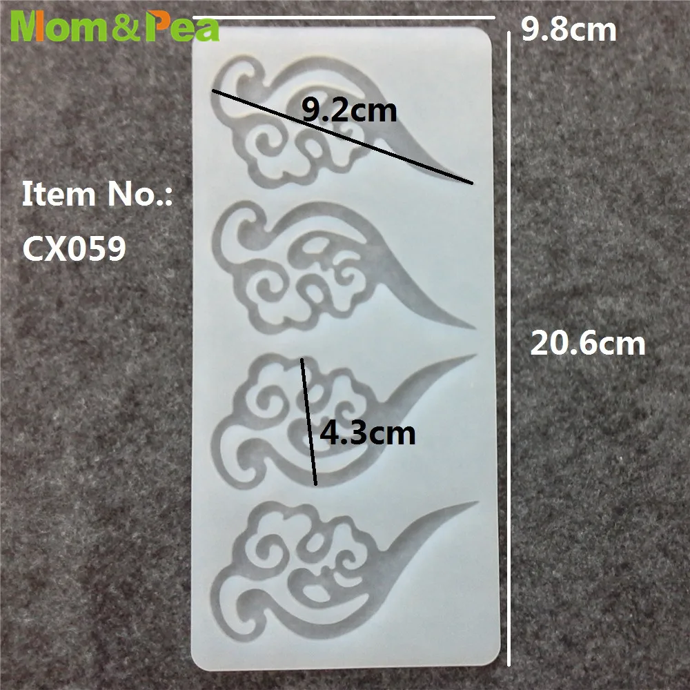 CX059 Auspicious Clouds Silicone Mold Chocolate Ornamental Fondant Mould Cake Decoration Tools