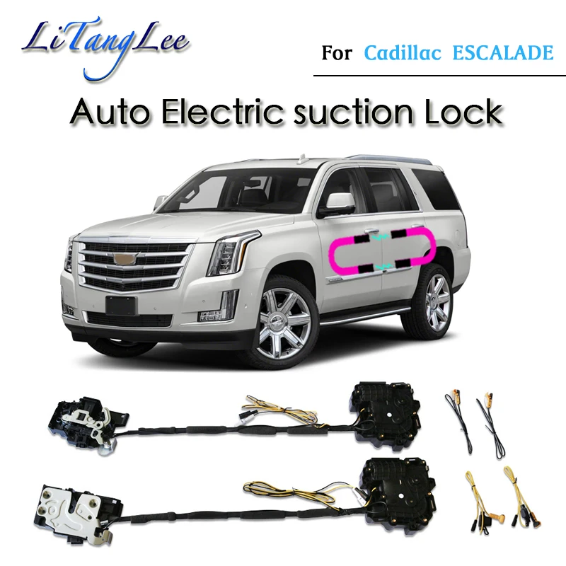 

​​Car Soft Close Door Latch Pass Lock Actuator Auto Electric Absorption Suction Silence Closer For Cadillac ESCALADE 2017~2023