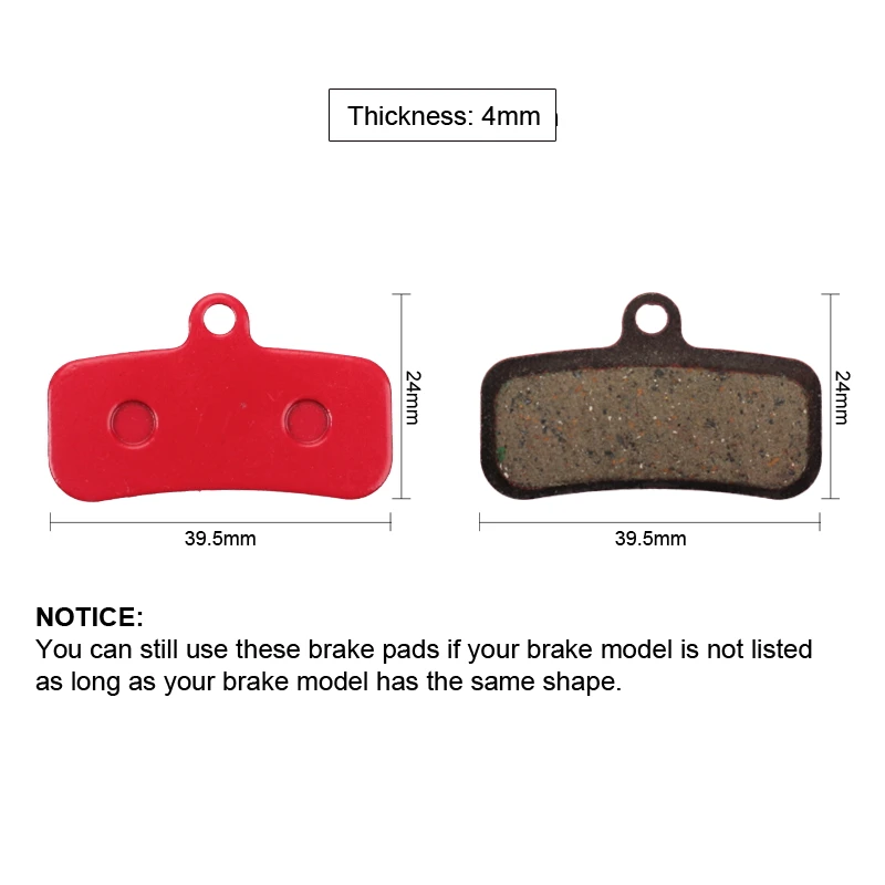 4 pairs Resin/ceramic/Full metal Bike Disc Brake Pads Suit for Shimano Saint M810 M820 ZEE 640 H01 MTB Hydraulic Brake Pad