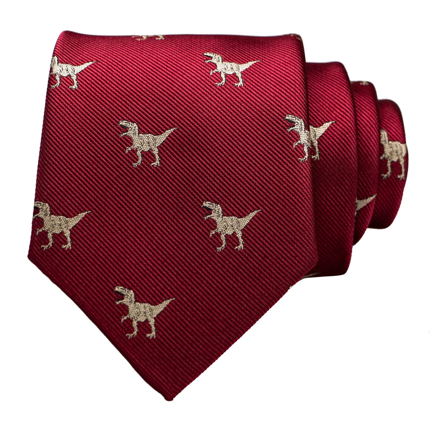 Neues Design Tierkrawatte für Männer, Seidenkrawatte mit Dinosaurier-, Schnecken-, Fuchs- und Flamingo-Motiven, Jacquard, Modisch für Party und Hochzeit, Gravata-Krawatten – Detail 14