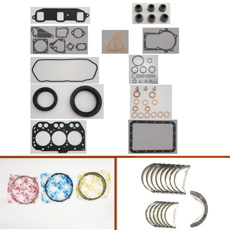 

Engine Full gasket set kit crankshaft connecting rod bearing piston ring for IHI ZX22U-2 excavator engine : Yanmar 3TN74 3TNE74