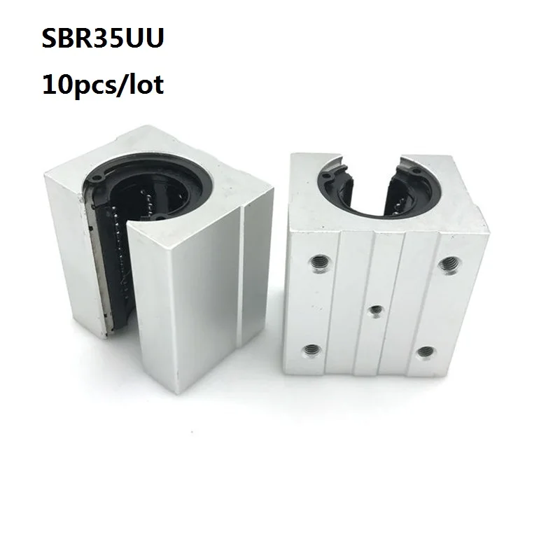 

10pcs/lot SBR35UU linear Ball Bearing Block open type CNC Router SBR linear guide rail 35mm Linear Slide unit SME35UU