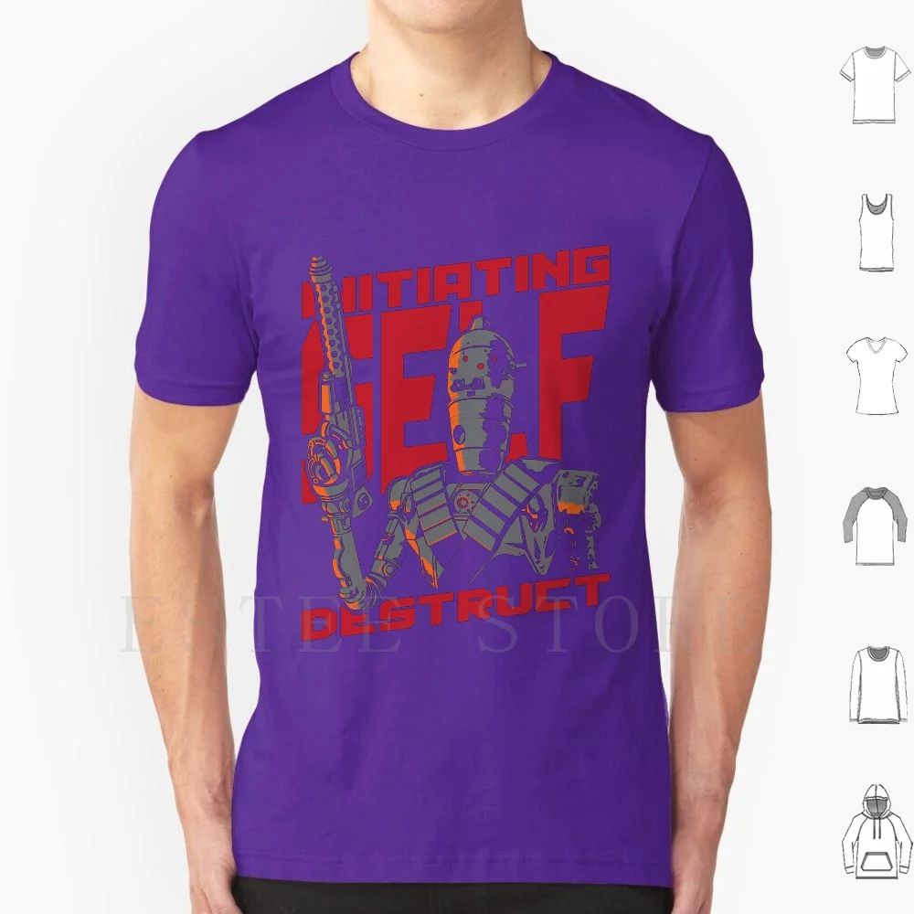 Self Destructive T Shirt Cotton Men DIY Print Ig 11 Droid Bounty Hunter Self Destruct Sci Fi Taika Waititi Robot