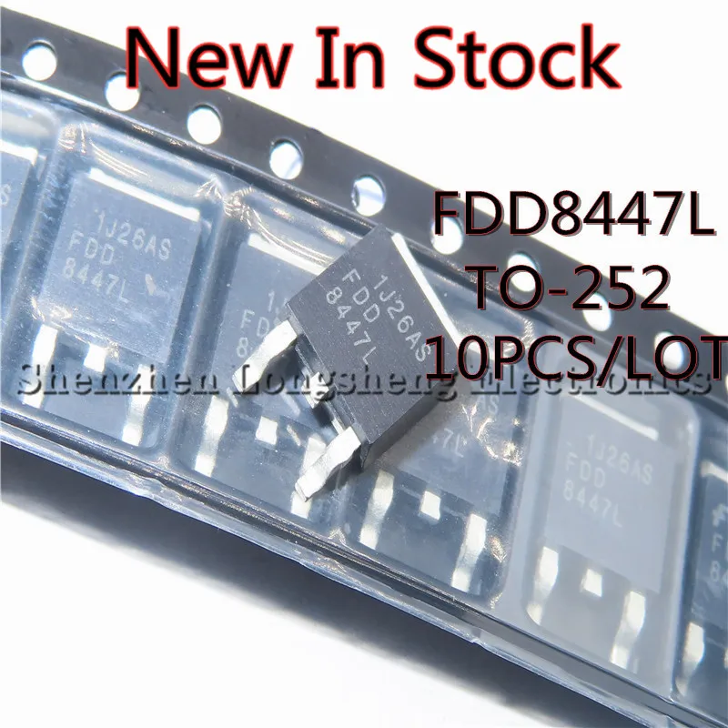 

10PCS/LOT 8447L FDD8447L TO-252 LCD commonly used high-voltage MOS tube New In Stock Original