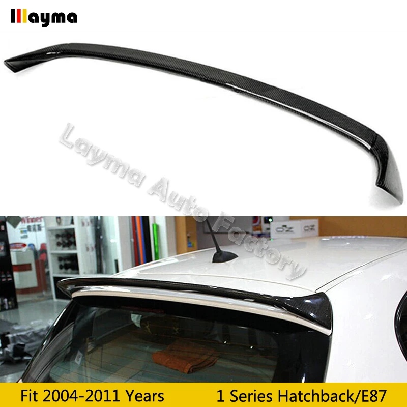 

AC style Carbon fiber rear roof spoiler wing For BMW 1 Series Hatchback 120d 120i 130i 135i 2004 - 2011 E81 E87