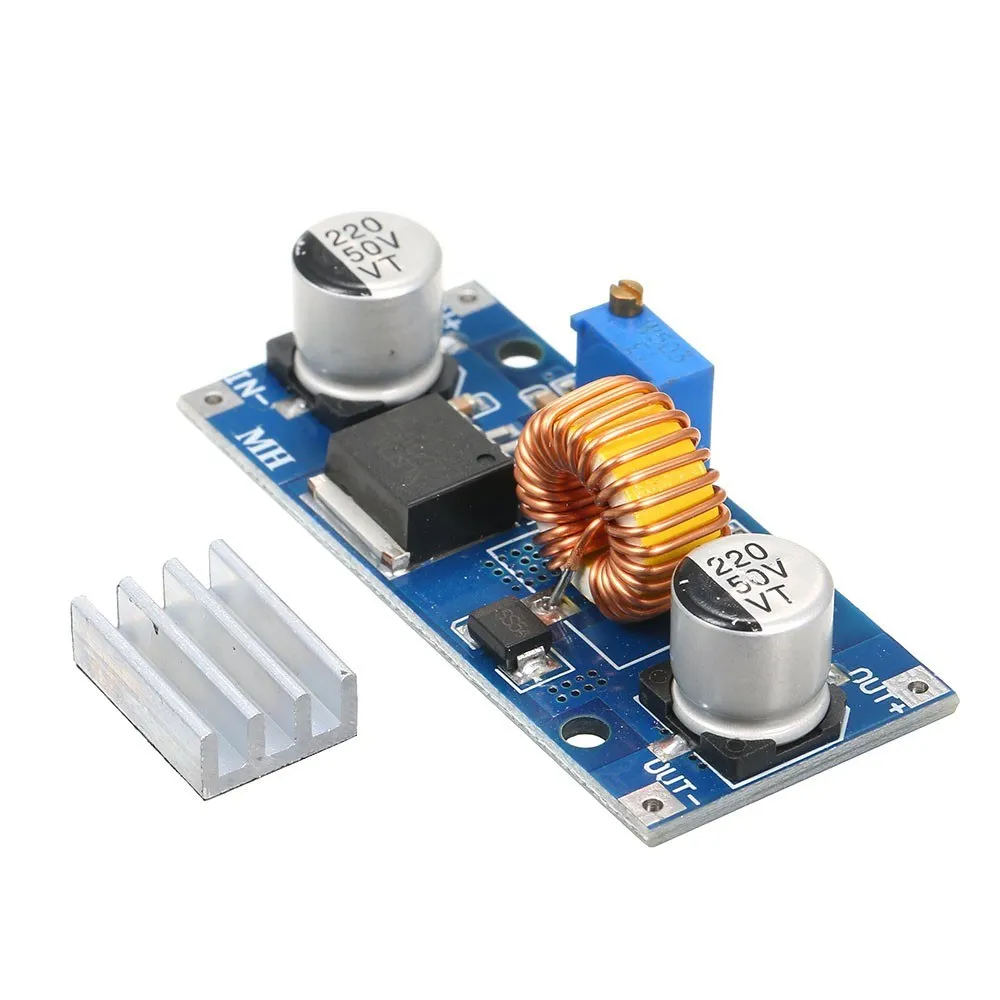 XL4015 Step-Down Adjustable Power-Supply Module 4-38V 5A High Conversion Efficiency Low Ripple Adjustable Automatic Converter