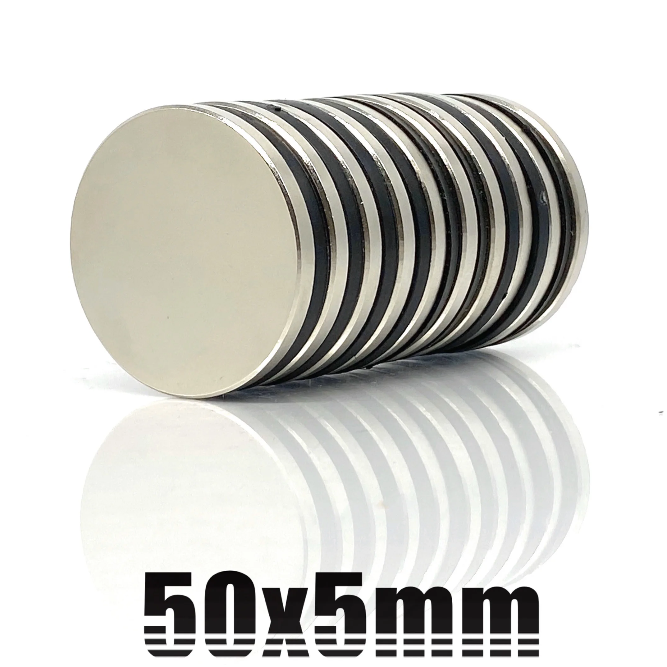 1/2/5PCS 50x5mm Super Powerful Strong Magnetic NdFeB 50mmx5mm N35 Permanent Neodymium Magnets 50x5 mm Big Round Magnet 50*5 mm