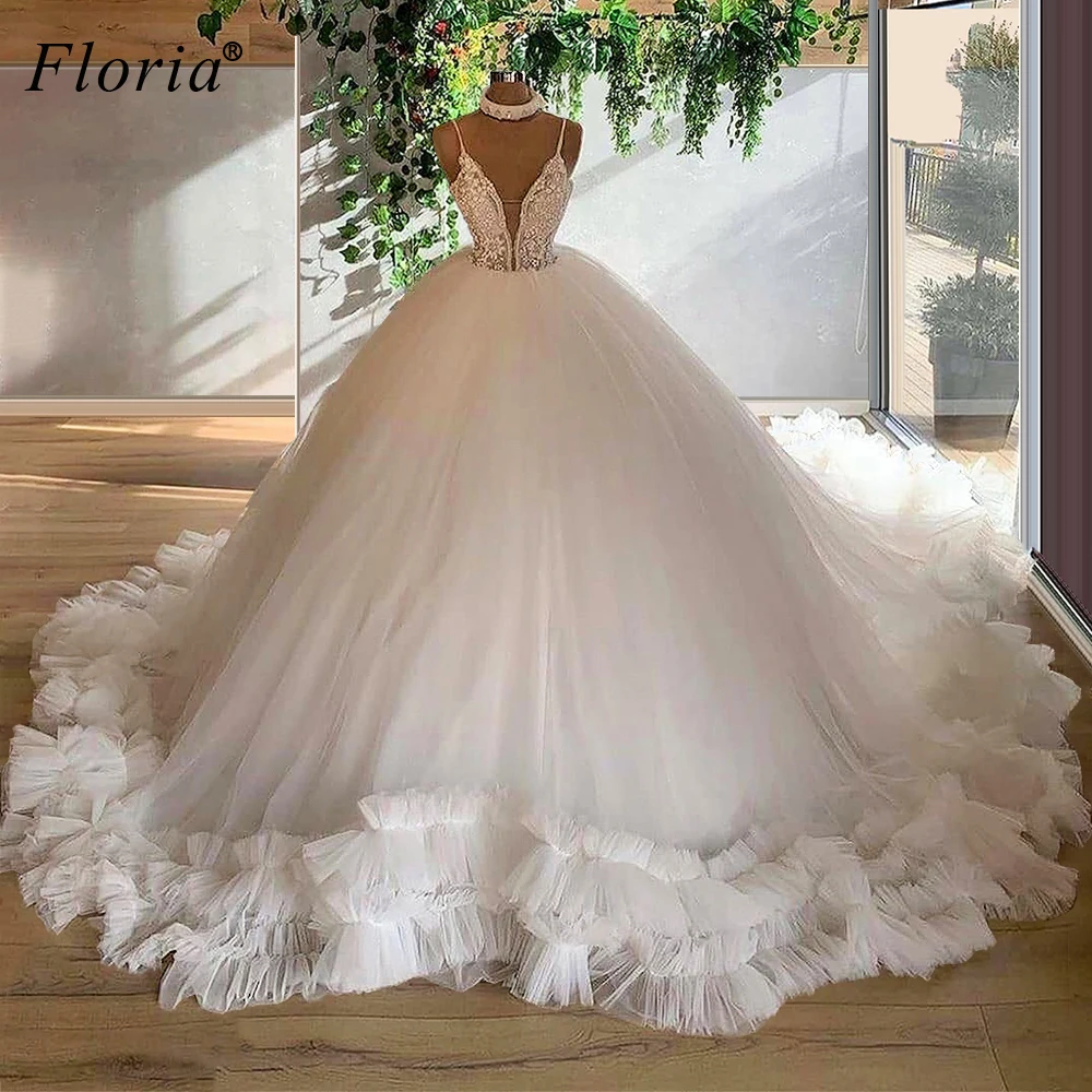 Robe De mariée trapèze en dentelle, élégante, blanche, Spaghetti, style Boho, Sexy, pour la plage, 2020