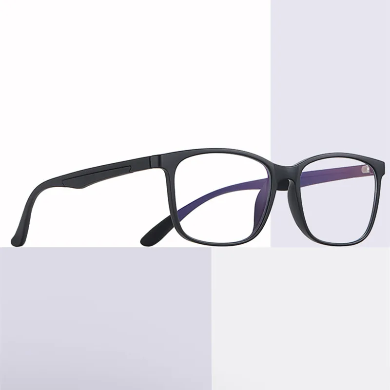 

OEYEYEO New TR90 Anti Blue Light Eyeglasses Men's Retro Simple Fashion Spectacle Frame Ladies Clear Comfortable Myopia Eyewear