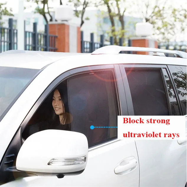 

UV Protection Sun Visor Mesh Visor Shield Car sun block Car curtains For Toyota Land Cruiser LC150 2010-2019 Car Sun Shades