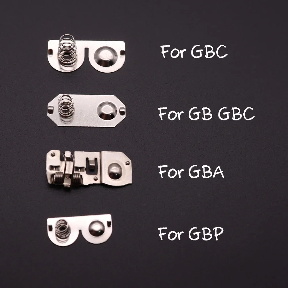 Аккумуляторные терминалы, Пружинные контакты для игрового автомата Nintendo Game Boy Advance, металлические контакты для GBA GBC GB GBP, 1 шт.