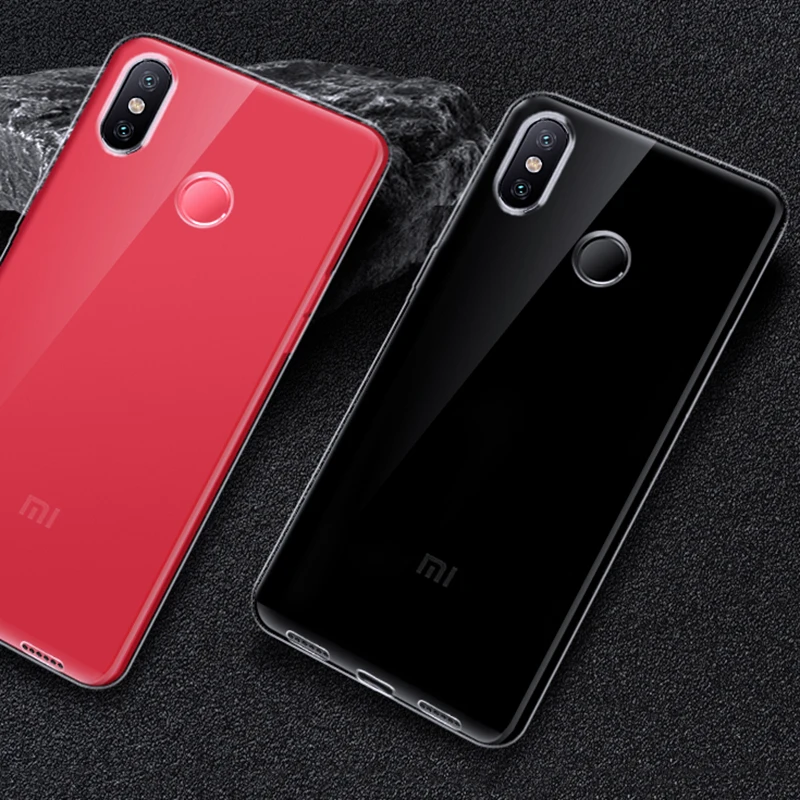 UltraThin Transparent TPU Funda Carcasa for Xiaomi Mi A2 A2Lite 6X Back Case Cover A2 Lite Soft Silicone Slim Clear Mobile Phone