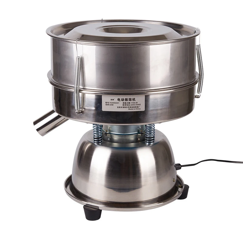 

Vibrating electric sieve for dust particles stainless steel electric strainer Chinese medicine