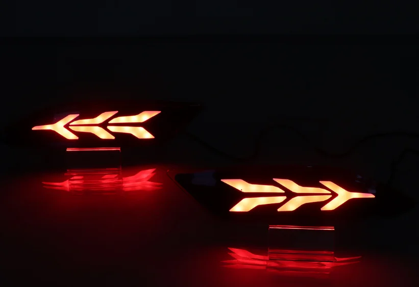 Led rear Reflector for Honda HR-V HRV Vezel 2014 2015 2016 2017 2018 Brake Lights bumper lamp Turn Signal warning light