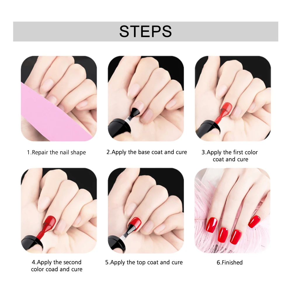 MIZHSE 2PCS 10ml Primer Nagel Gel UV LED Basis Mantel und Top Coat Soak Off Gel Nagellack für Nail art Design Lack Nagel Gel