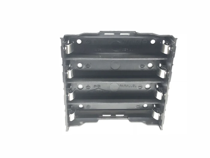 MasterFire 500 pz/lotto di Plastica Scatola di Immagazzinaggio Del Supporto Della Copertura di Spille per 4x18650 Cassa di Batteria Clip di Supporto 4 Spille Contatto 3.7V DC Black