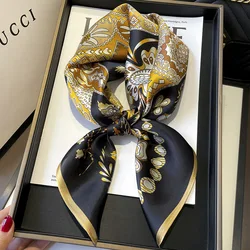 100 % natural silk mulberry scarf Women Fashion Neck Scarfs Office Lady Hair Foulard Kerchief Female Bandana Shawl Scarves