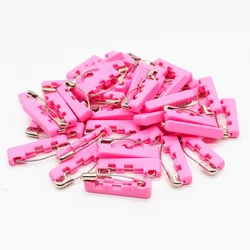 ibotti Curved Safety Pins for Quilting, Basting Pins with Grip Covers, Size 1, 50-count, Pink