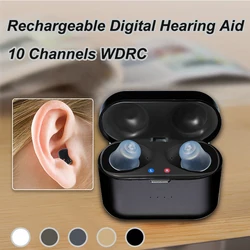 Hearing Aids for Deafness Rechargeable SR101 Digital 10-Channels Audifonos Noise Cancelling Mild to Moderate Sound Amplifiers