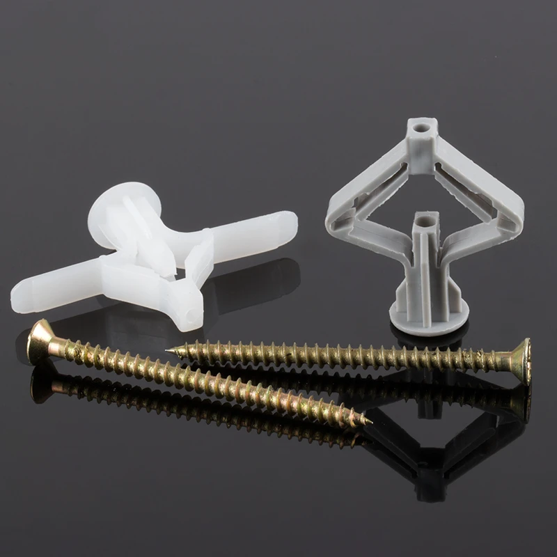 Plaster Board Plastic Expansion Anchor Bolt PortableAirplane Butterfly Shape Expansion Tube Screw Self-tapping Expansion Plug