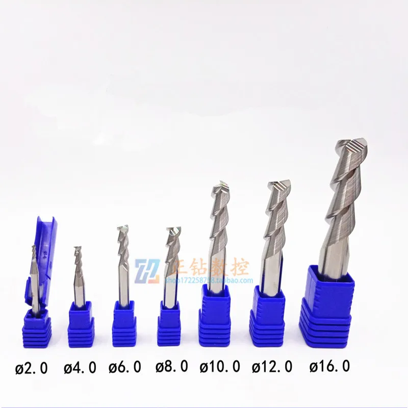 AL-2E-D2.0 4.0 6.0 8.0   ZCCT End Mills For Aluminum