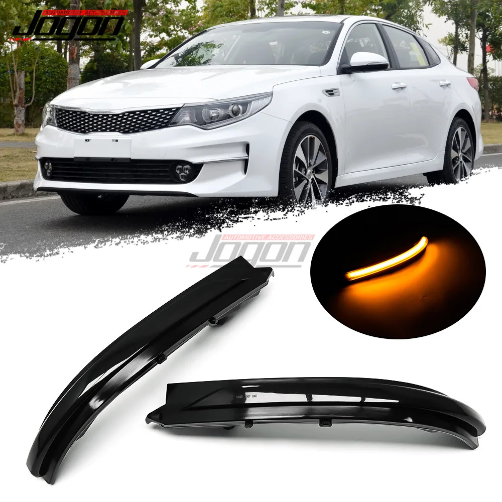 

For Kia Optima K5 TF 2016- 2019 Car LED Sequential Light Dynamic Turn Signal Mirror Blinker Indicator Lamp