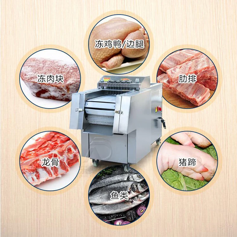 

Meat Diced Machine Chopping Chicken Nugget Machine For Canteen Hotel Meat Processing Meat Cutting Machine