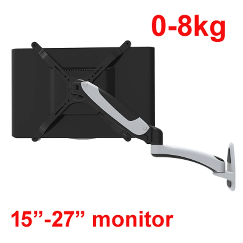 

DL-112GM-N TV Wall Mount 15-27" LCD Monitor Holder Gas Spring NO hole free Lifting Swivel Stretchable Stands Long Arm TV bracket