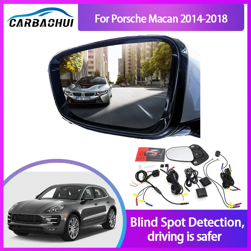 Car Blind Spot Monitoring for Porsche Macan 2014-2018 BSD BSA BSM Radar Detection System Microwave Sensor Assistant Security