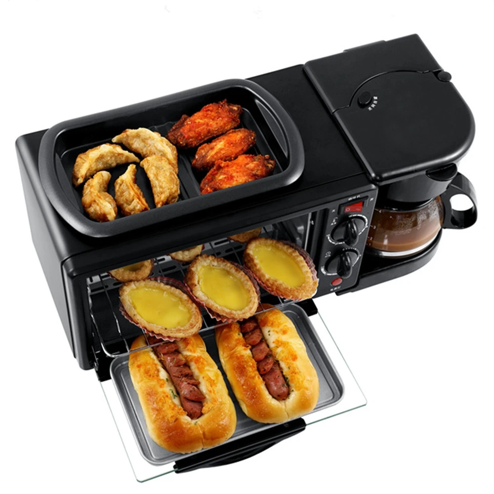 Multi-function Toaster home small coffee omelette Bakery electric Oven Three in one breakfast bar