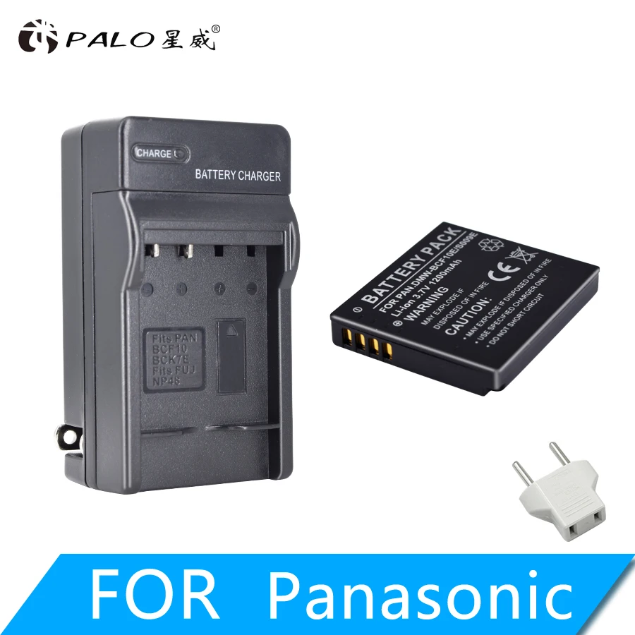 

PALO New 3.7V Li-ion BCF10E BCF 10E Rechargable Camera Battery For Panasonic CGA-S106 S106B S/106C S/106D S/106B