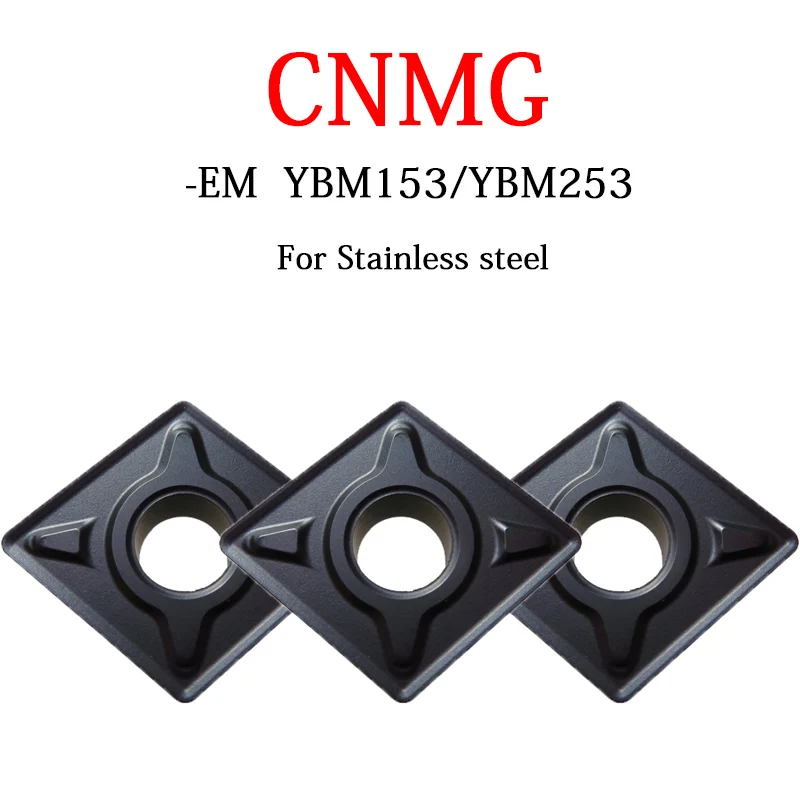 

CNMG CNMG120408 CNMG120404 CNMG160612 CNMG160616 EM YBM153 YBM253 Original Carbide Insert CNC Machine Processing Stainless Steel