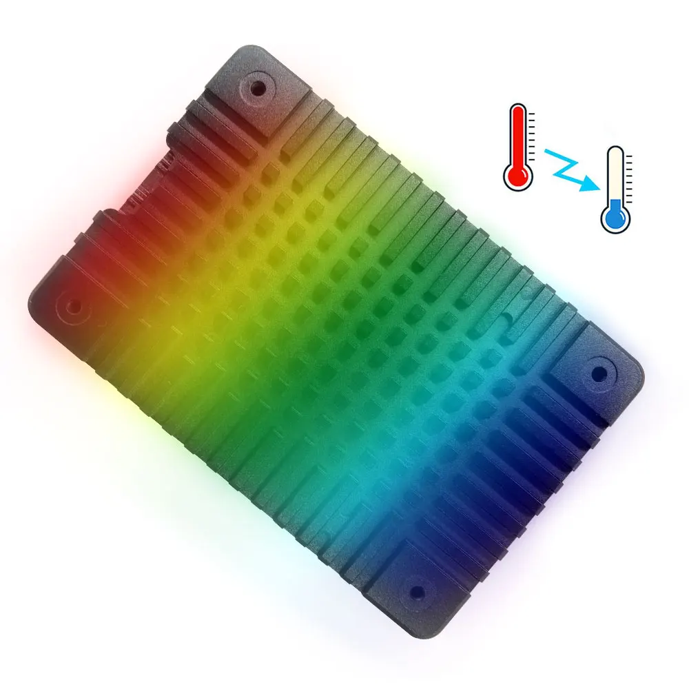 Raspberry Pi 4 Aluminum Alloy Case Ultra-thin CNC Metal Shell Passive Cooling Black Enclosure Box for Raspberry Pi 4 Model B