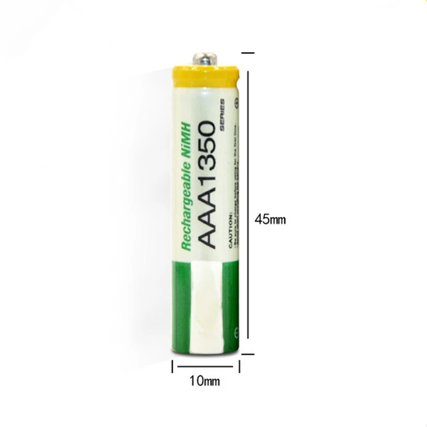 6pcs/lot 1.2V AAA Rechargeable Battery High Power High Density 1350mAh AAA Rechargeable Ni-MH Battery for Children Toy Battery