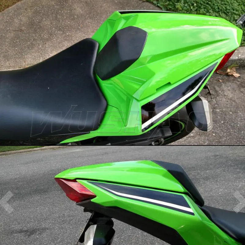 Motorcycle Pillion Rear Fairing Seat Cowl Cover For 2013 2014 2015 2016 2017 2018 Kawasaki Ninja 300 300R EX300 Green Black