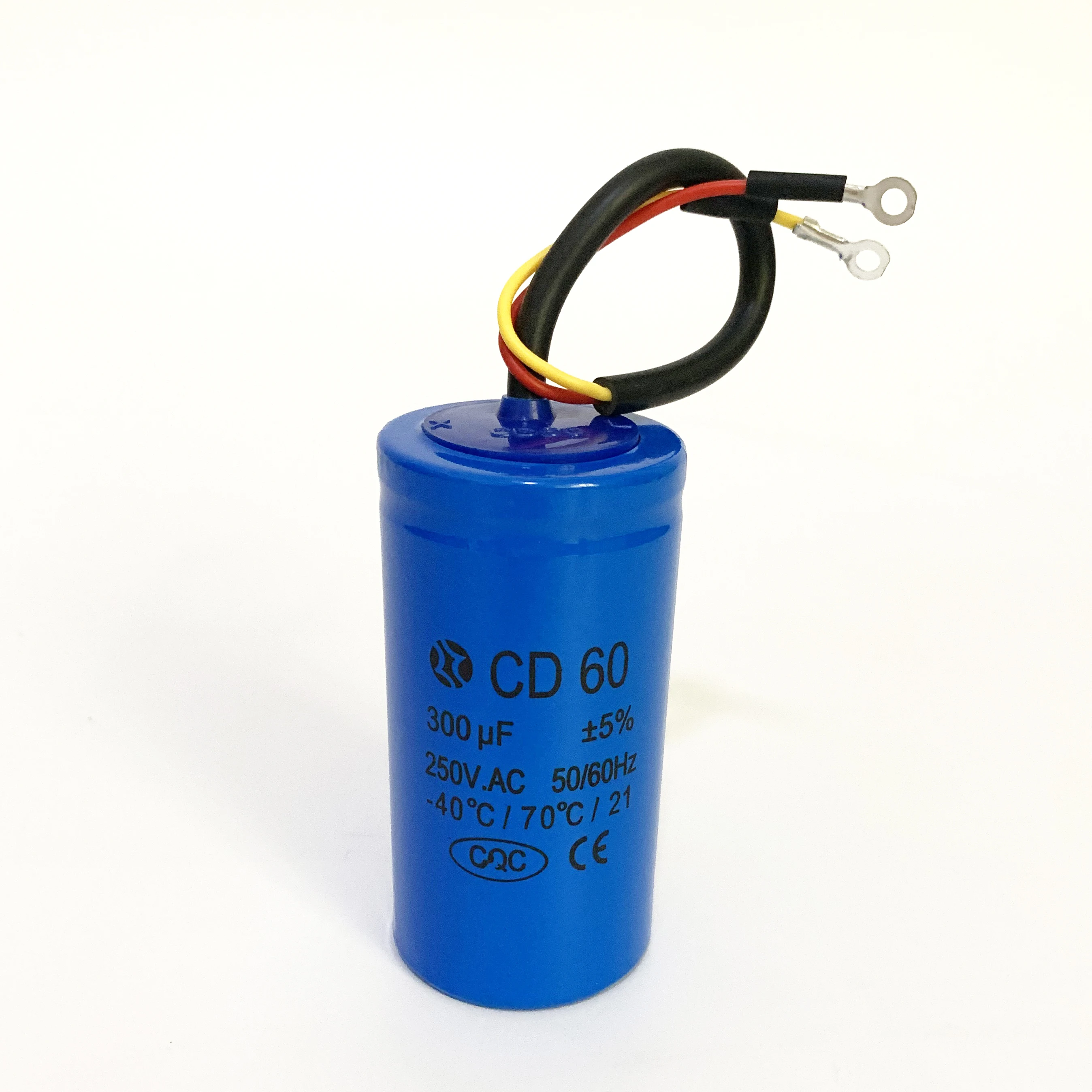 staring capacitor CD60 300UF heavy duty electric motor starting capacitors