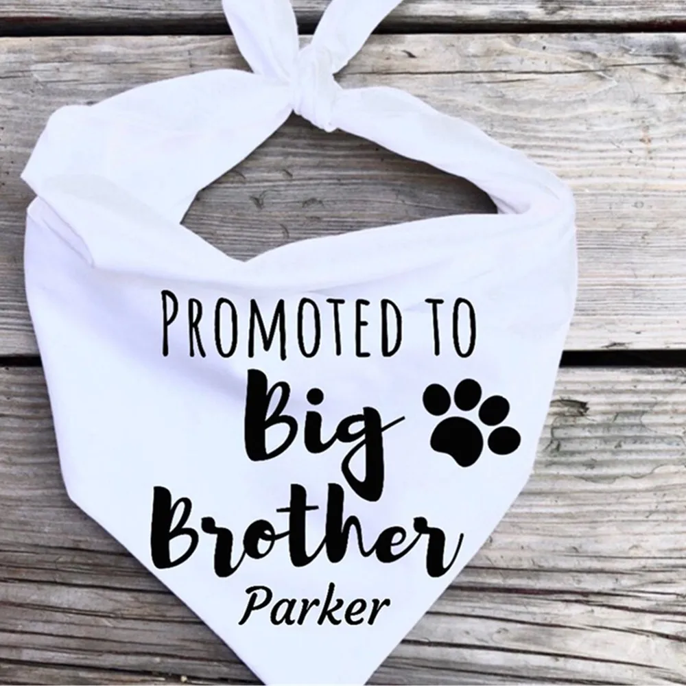 personalized Dog pregnancy announcement dog bandana  baby announcement  pregnancy custom announcement to husband