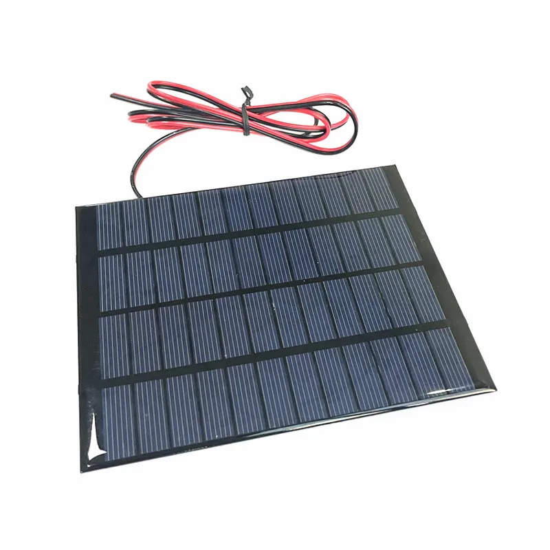 Panel słoneczny 12V Mini układ słoneczny DIY dla akumulator ładowarki do telefonów przenośne ogniwo słoneczne 2W 2.5W 3W z ładowarka solarna CN3791