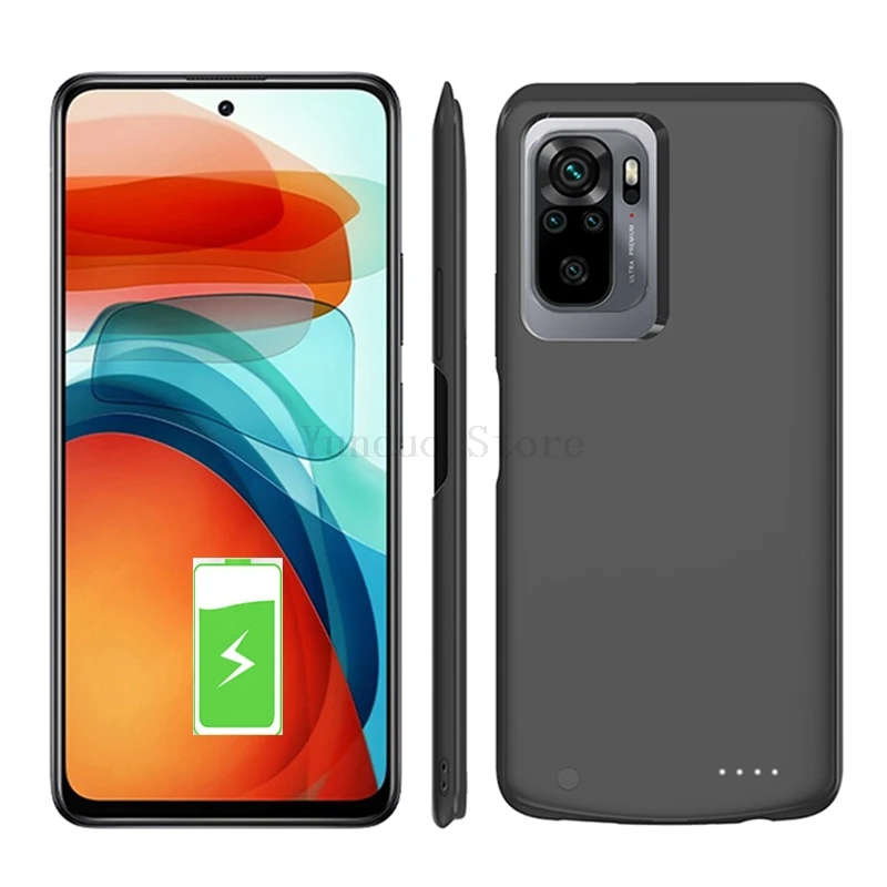 Battery Charger Case For Xiaomi Redmi Note 10 Pro External Power Bank Portable Charging Cover For Redmi Note 10 10S 10Pro Max