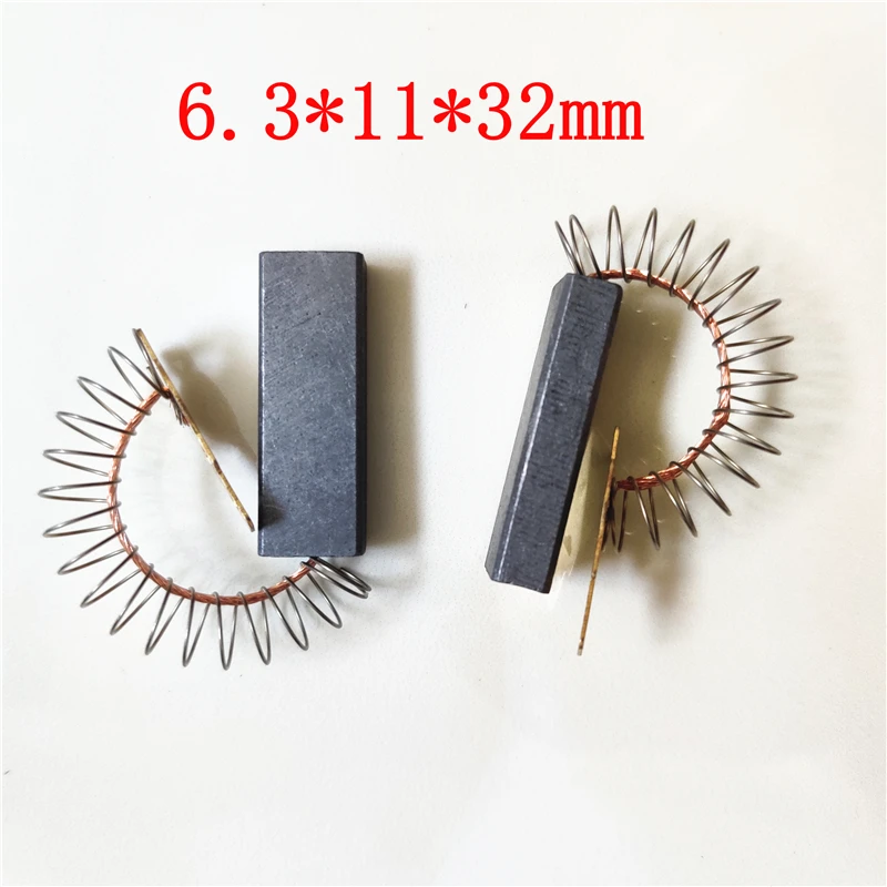 1pc Vacuum Cleaner Parts Carbon Brush  for BF501 BF502 BF822 X-YB1000W X-YB1200W HLX-GS-A30-1 6.3mm x 11mm x 32mm