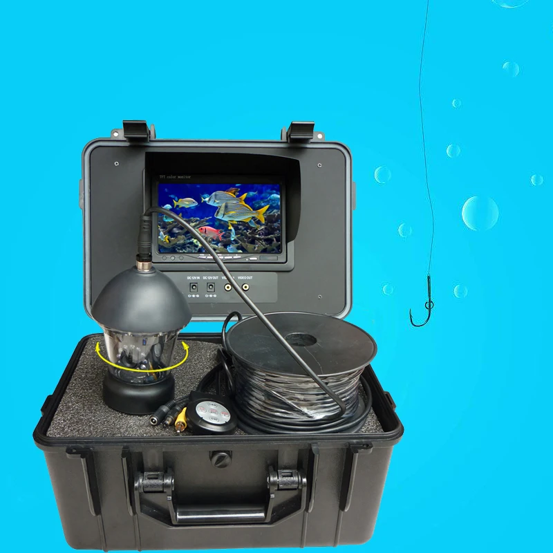 

20m 7'' LCD Screen 12pcs LEDS Underwater Camera Fish Finder IP68 Waterproof Under 600TVL Water Fishing Camera System