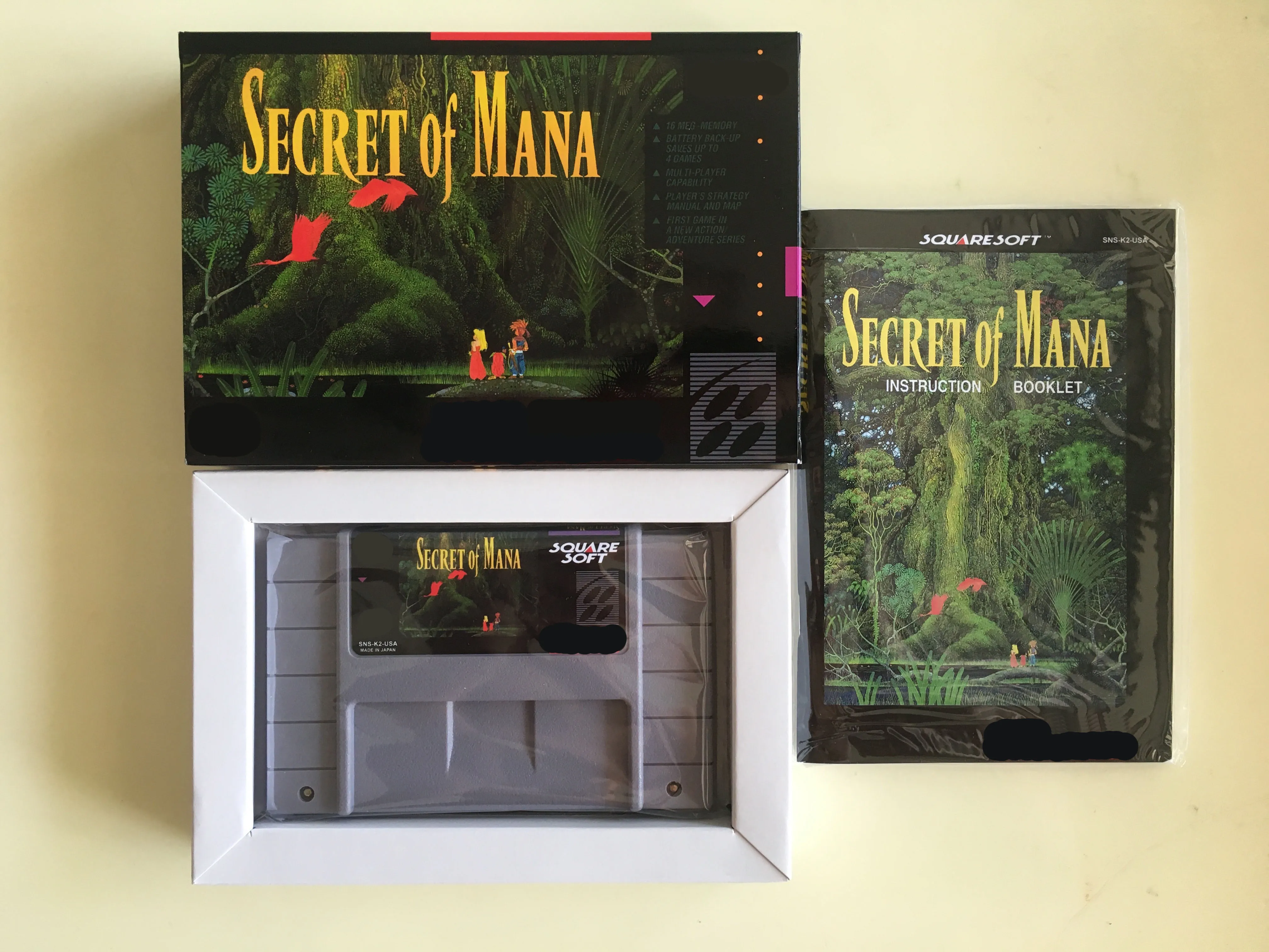 

16Bit Games ** Secret of Mana ( USA Version!! Box+Manual+Cartridge!! )