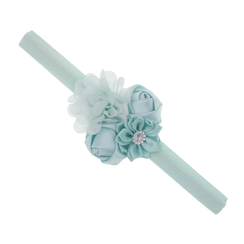 Baby Headband girls flower with Rhinestone Hair Bands Girls Kids Headbands Newborn baby headwear children Hair Accessories