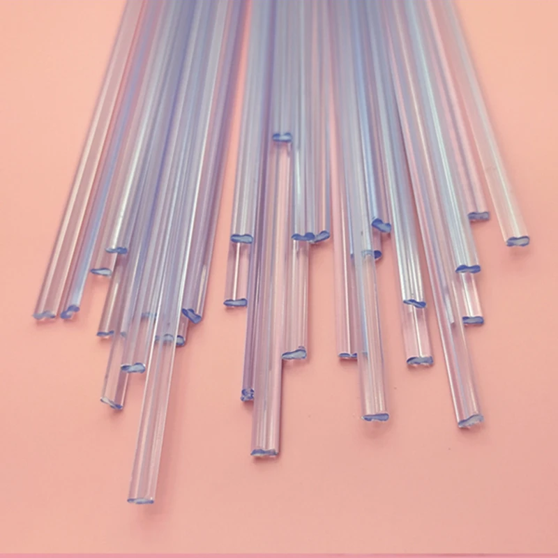 4PCS 5x2.5mm transparent PVC plastic welding rods PVC welder rods high quality 1pc=1meter for plastic welder gun/hot air gun