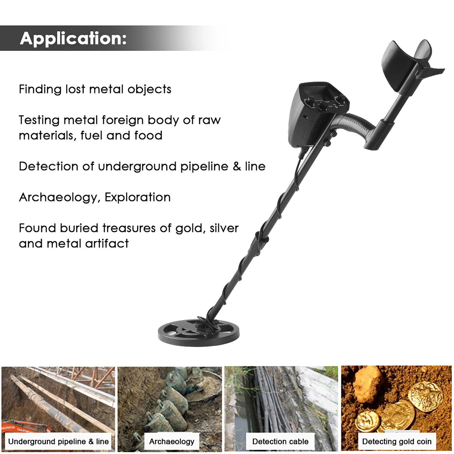 GTX5030 Metal Detector Metal Finder Gold Detector Treasure Hunter Underground Gold Digger Portable Metal Detection Instrument