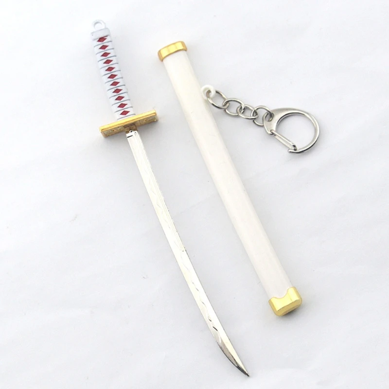 Anime Keychain Sword Metal Key Ring Scabbard Keyring Katana Buckle Key Chain Unisex Jewelry Gifts