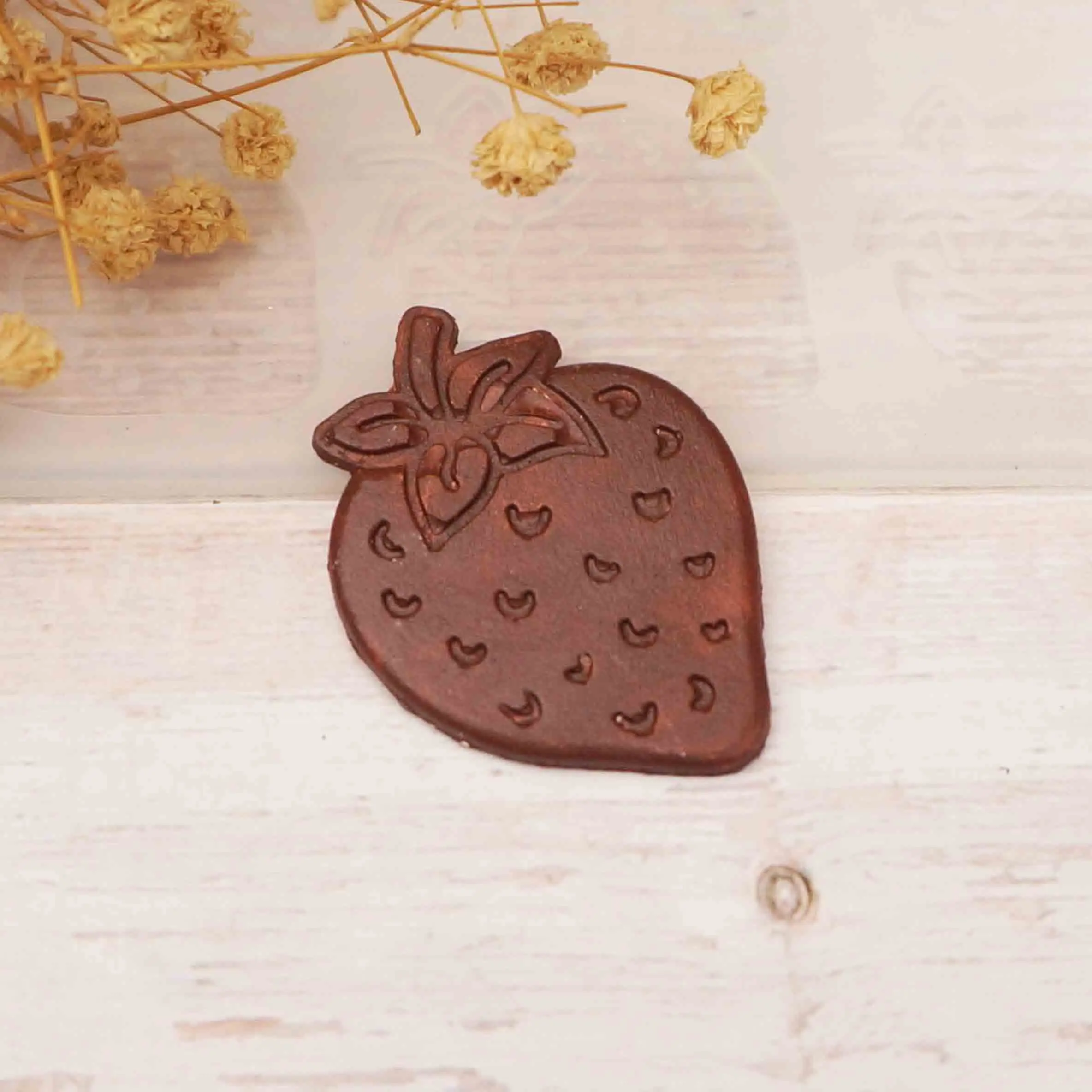 Fruit Strawberry Shape Chocolate Stencil Fruit Shape DIY Chocolate Garnish Chip Cake Decorating Silicone Mold Chablon